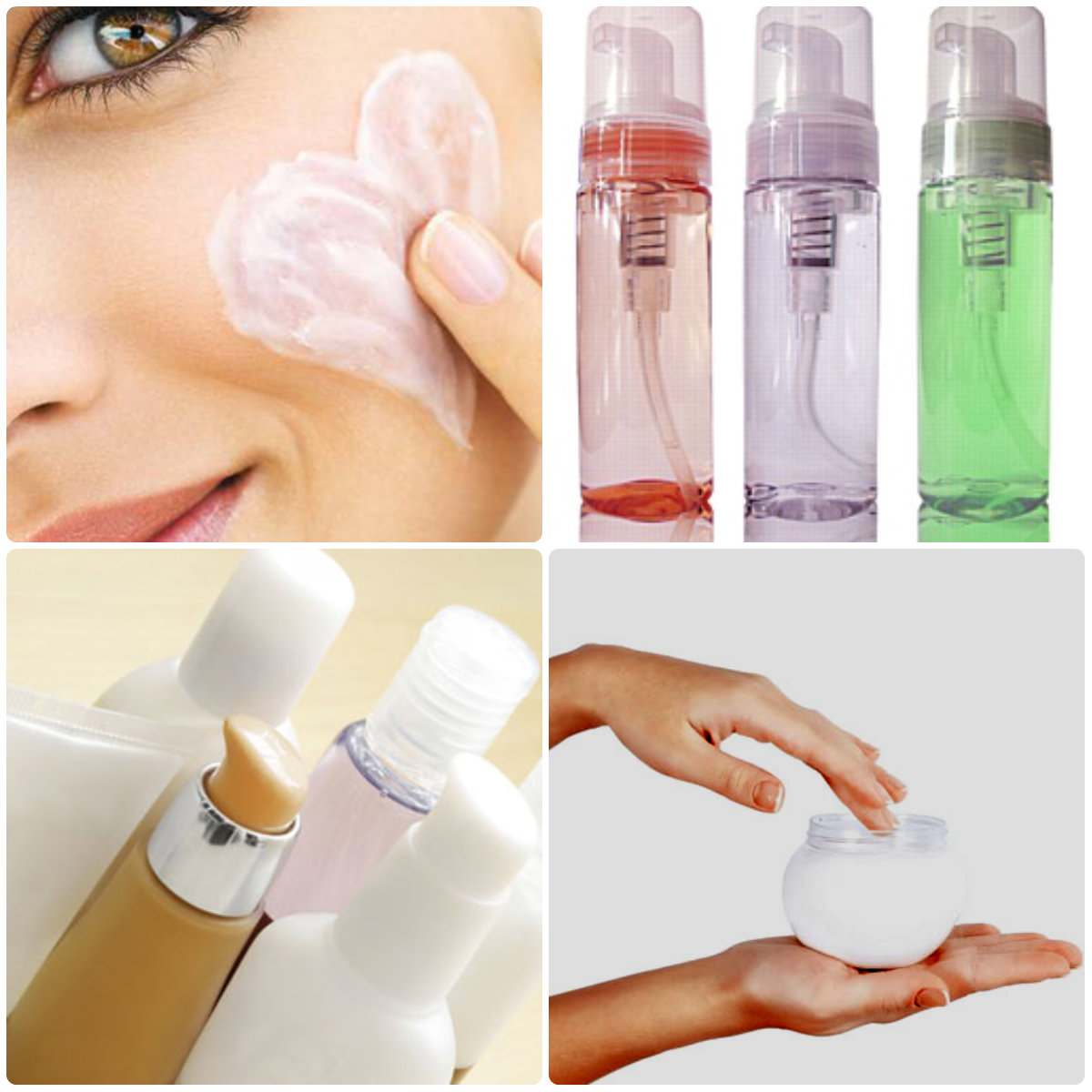 Баночки и тюбики для хранения косметики