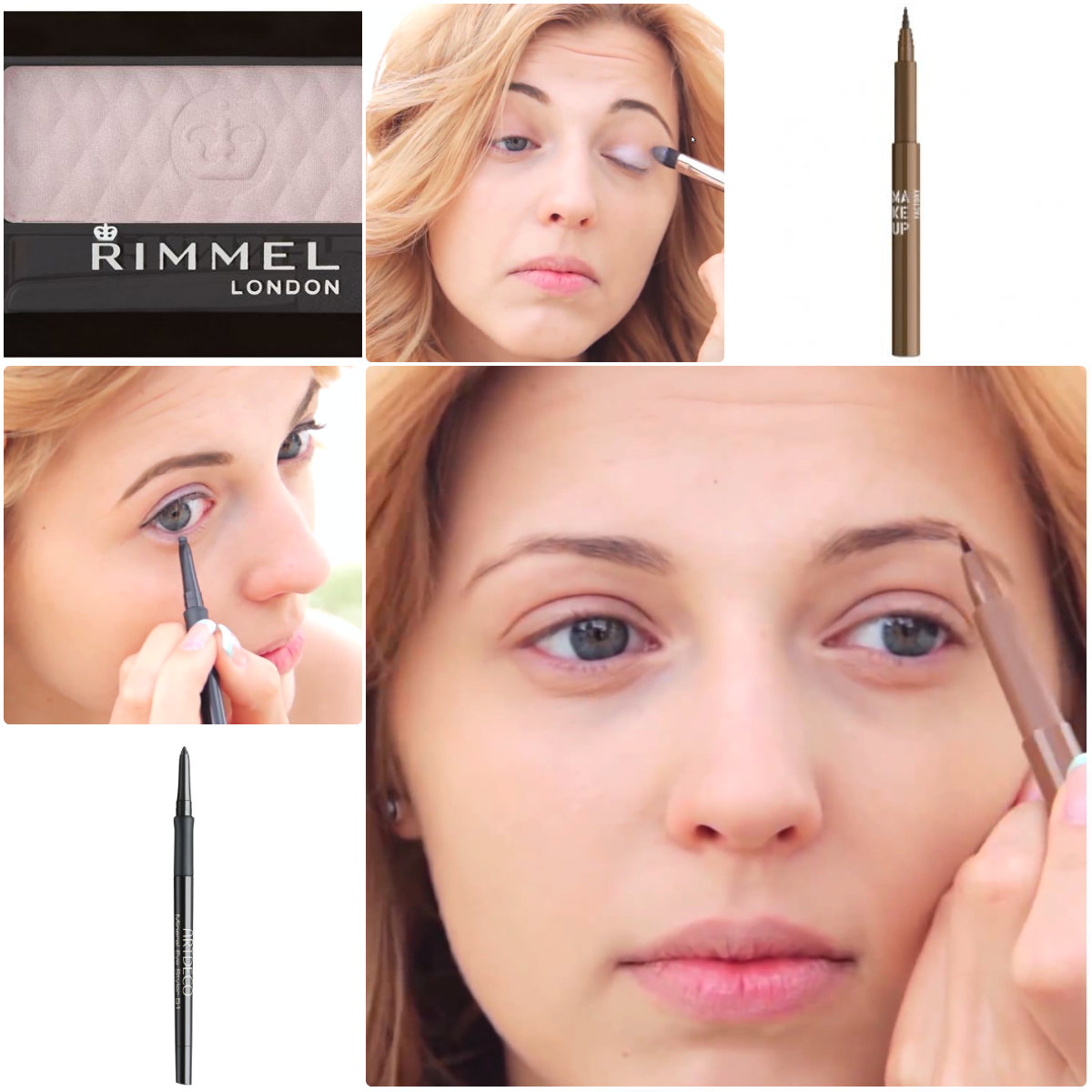 Карандаш для бровей - Make Up Factory Eyebrow Intensifier, Карандаш для глаз минеральный, устойчивый - Artdeco Mineral Eye Styler