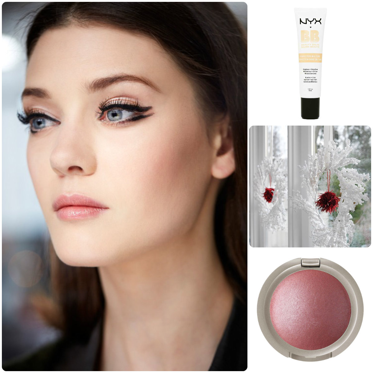 Основа для новогоднего макияжа